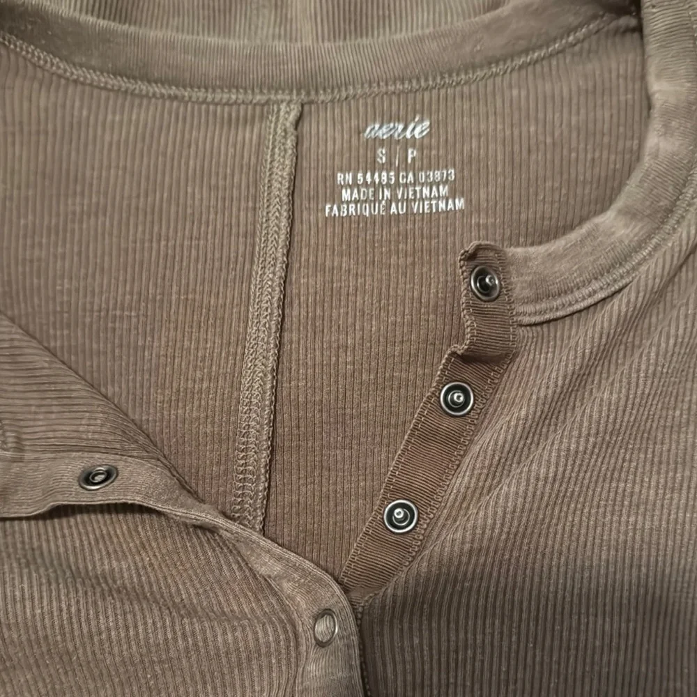 Aerie Long Sleeve Button Top - Picture 3 of 3
